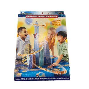 Hallmark Marvel Spiderman Light and Sound Centerpiece with table cover Touch Act